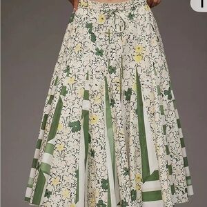 $438 NEW Anthropologie Hope for Flowers Tracy Reese Patchwork Godet Skirt S